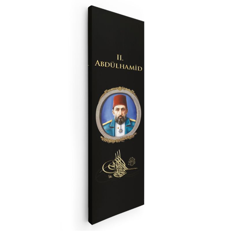 Osmanlı Padişahı - II. Abdülhamid Portresi Kanvas Tablo