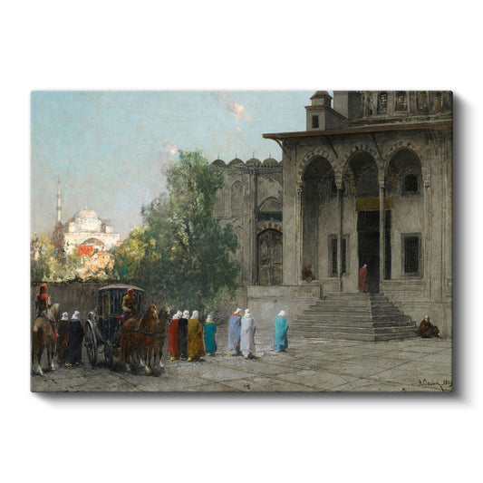 Saray Yaşamı - Osmanlı Dönemi Mimari Detaylar Kanvas Tablo