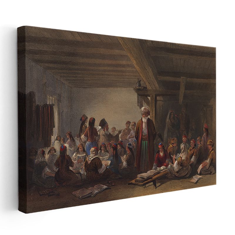 Osman Hamdi Bey - Medrese Dersi Kanvas Tablo