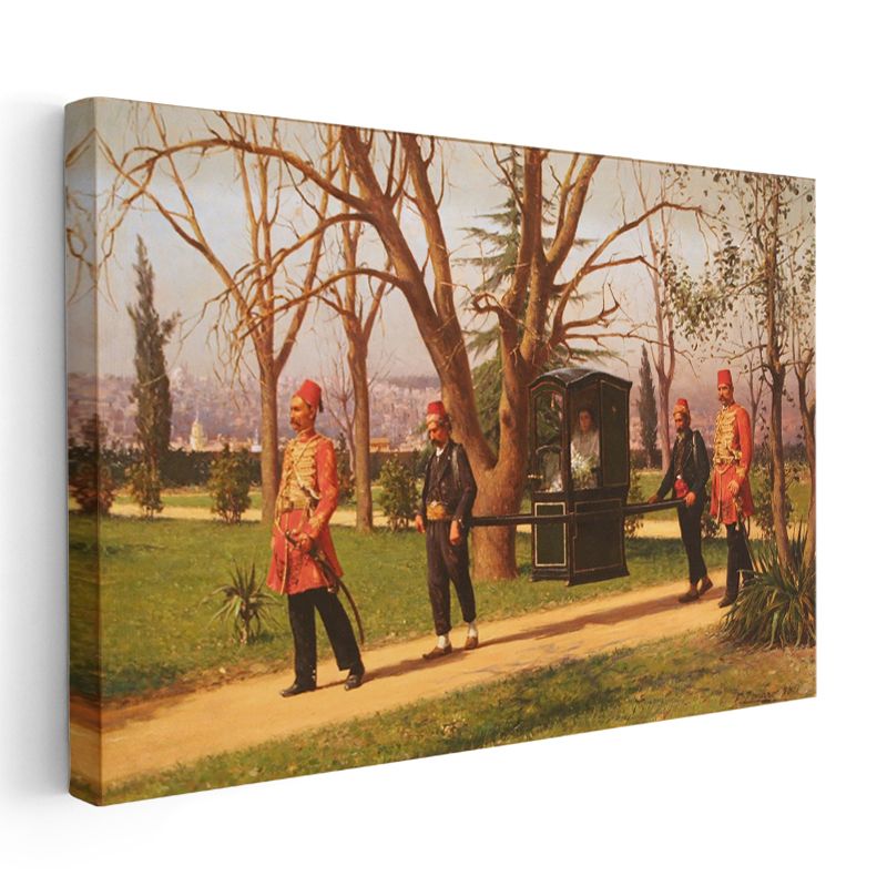 Osmanlı Sarayı - Tahtırevan Taşıyıcıları Kanvas Tablo