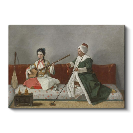 Osmanlı Müzisyenleri - Geleneksel Enstrümanlarla İcra Kanvas Tablo