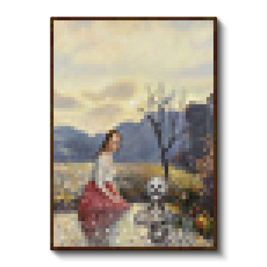 Minecraft - Pond Piksel Kanvas Tablo