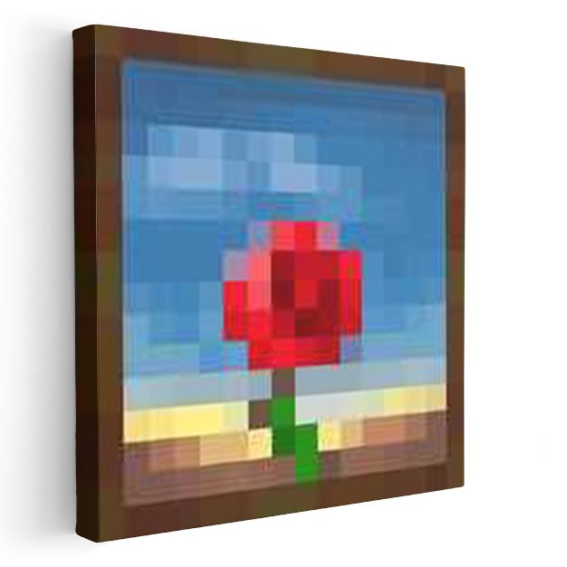 Minecraft - Meditative Piksel Kanvas Tablo