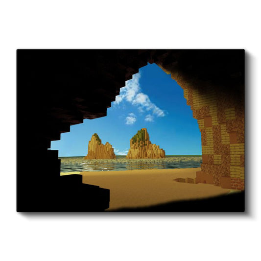 Minecraft - Macera Ekibi Tepe Üzerinde Kanvas Tablo