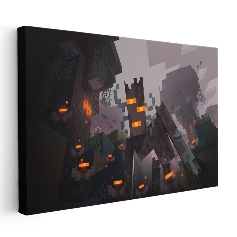 Minecraft - Orman Biyomunda Keşif Kanvas Tablo