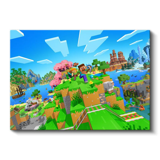 Minecraft - Agalarla Keşif Kanvas Tablo