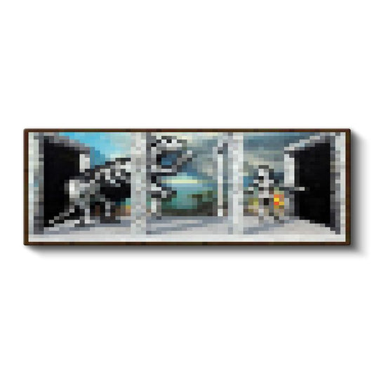 Minecraft - Seaside Piksel Kanvas Tablo