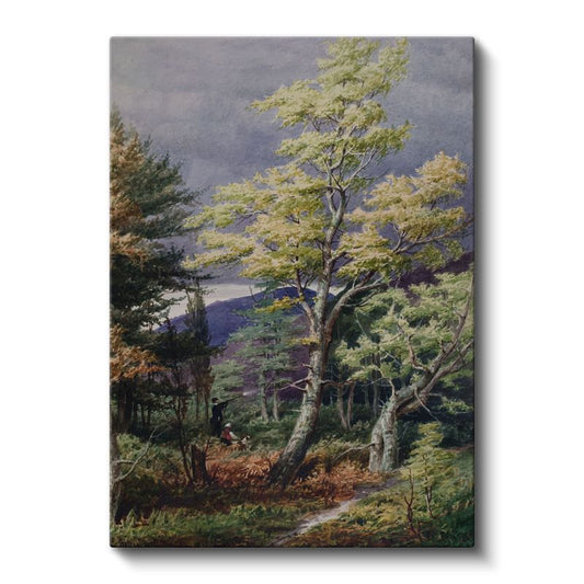 Thomas Cole - Orman Manzarası Kanvas Tablo