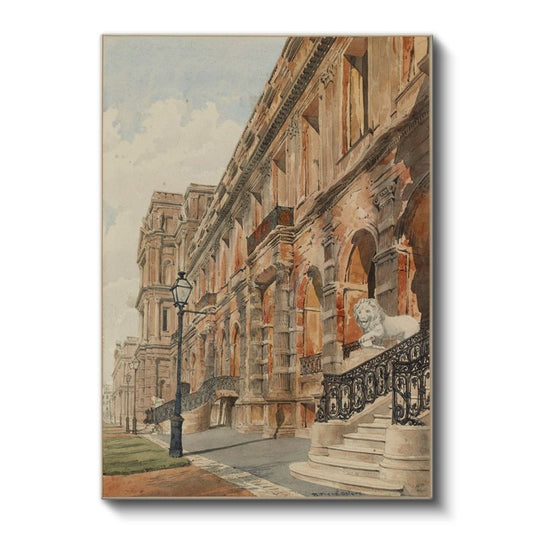 Richard Parkes Bonington - Tarihi Saray Cephesi Kanvas Tablo