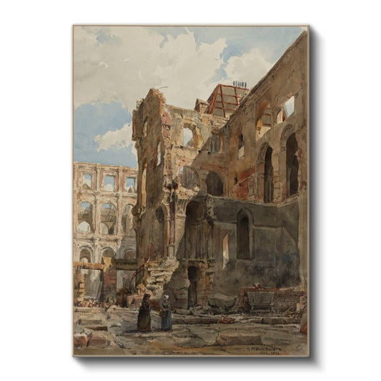 Richard Parkes Bonington - Hotel de Ville Kanvas Tablo