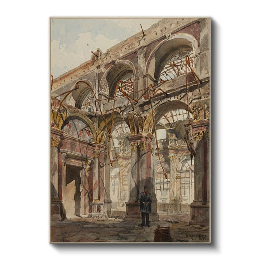 Richard Parkes Bonington - Katedral İçi Kanvas Tablo