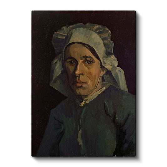 Vincent van Gogh - Beyaz Başlıklı Kadın Portresi Kanvas Tablo
