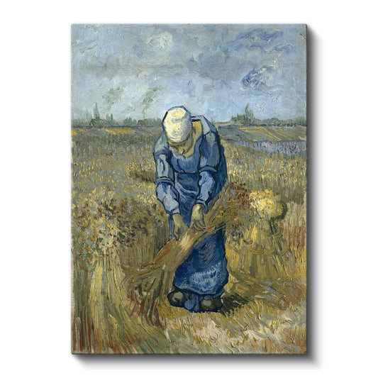 Vincent van Gogh - Buğday Bağlayan Kadın Kanvas Tablo
