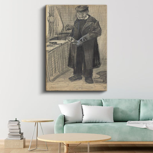 Vincent van Gogh - Mutfaktaki Adam Eskizi Kanvas Tablo