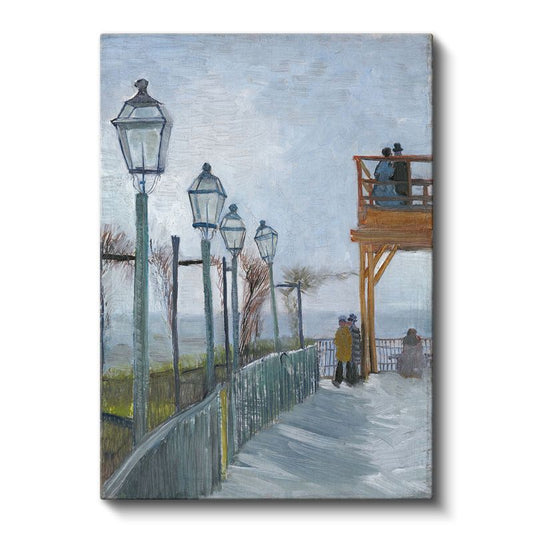 Vincent van Gogh - Montmartre'de Terasta Kanvas Tablo