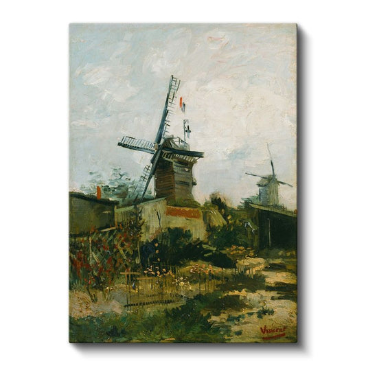 Vincent van Gogh - Montmartre'deki Yel Değirmenleri Kanvas Tablo