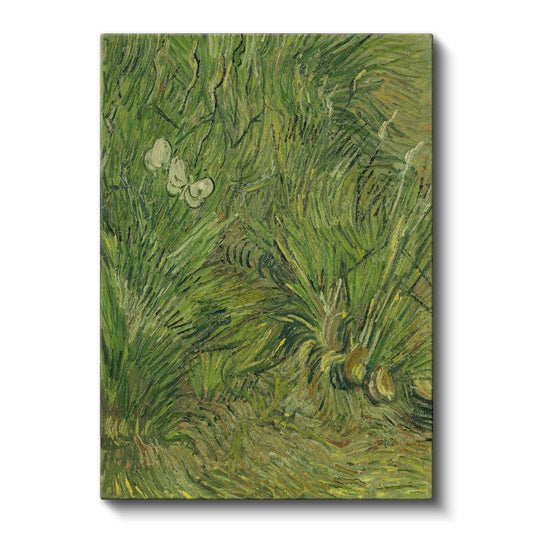 Vincent van Gogh - Kelebekli Çimen Kanvas Tablo