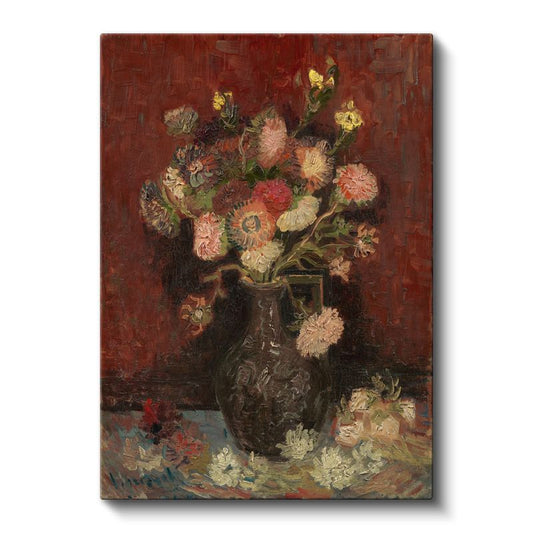 Vincent van Gogh - Vazoda Karanfiller Kanvas Tablo