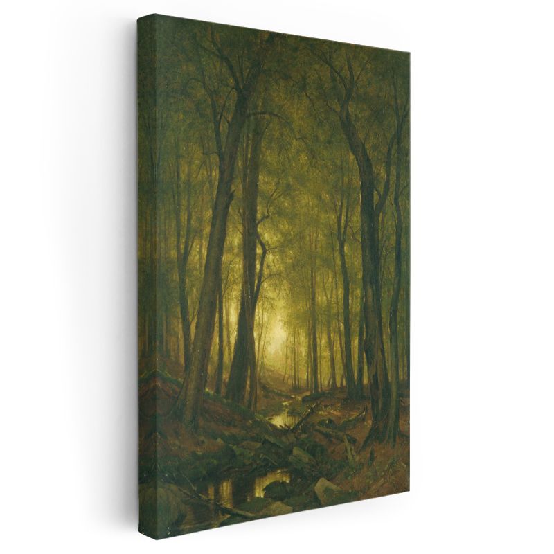 Albert Bierstadt - Orman Işığı Kanvas Tablo