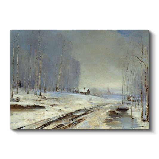 Aleksey Savrasov - Kış Manzarası Kanvas Tablo