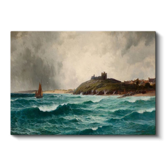 William Turner - Fırtınalı Deniz ve Kale Kanvas Tablo