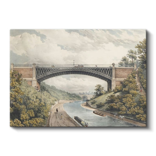 Thomas Girtin - Demir Köprü Manzarası Kanvas Tablo