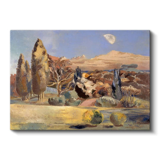 William Turner - Ay Işığında Kırsal Manzara Kanvas Tablo