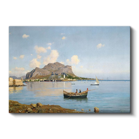 Alessandro Magnasco - Palermo Körfezi Manzarası Kanvas Tablo