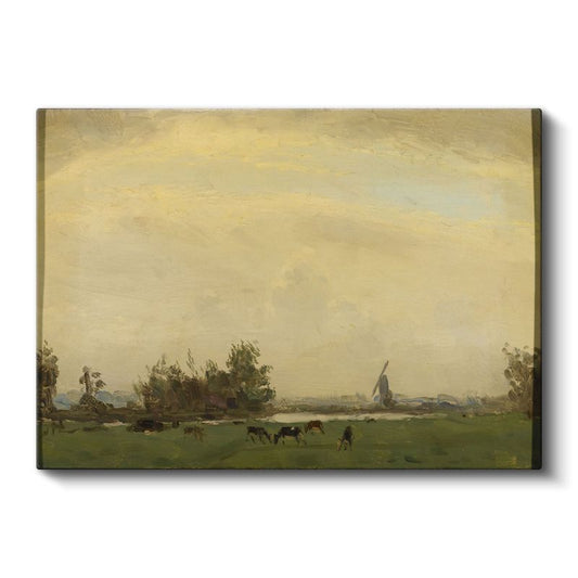 Willem Roelofs - Hollanda Kırsal Manzarası Kanvas Tablo