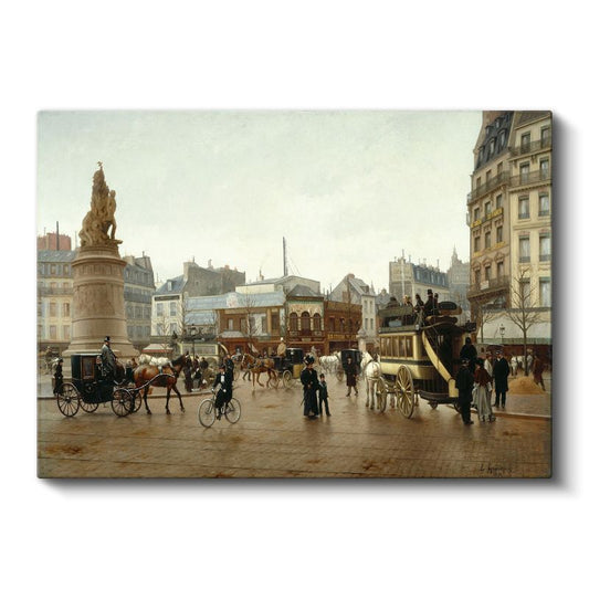 Luigi Loir - Paris Meydanı Kanvas Tablo
