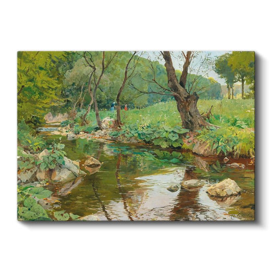 Emile Claus - Orman Deresi Kanvas Tablo