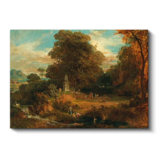 Thomas Gainsborough - Sonbahar Manzarası Kanvas Tablo