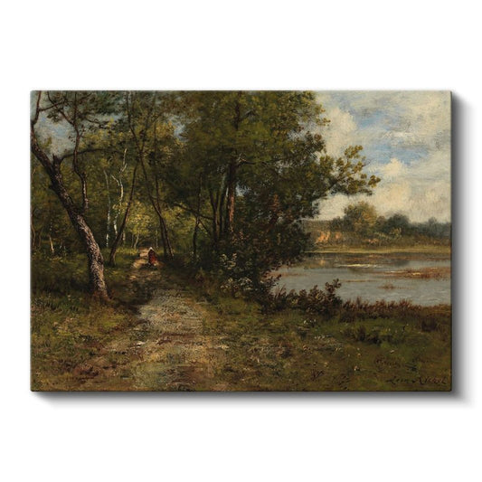 Leon Richet - Orman Patikası Kanvas Tablo