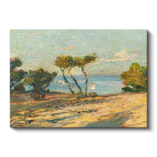 Claude Monet - Akdeniz Kıyısı Manzarası Kanvas Tablo