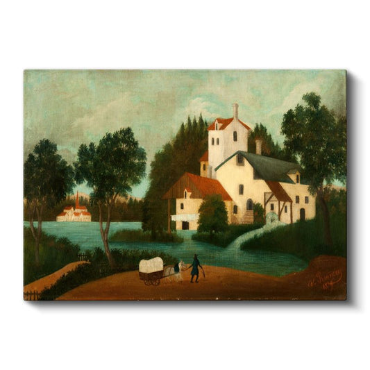 Henri Rousseau - Köy Manzarası Kanvas Tablo