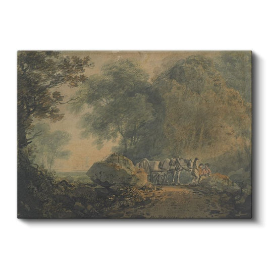 Thomas Gainsborough - Orman Yolunda Yolculuk Kanvas Tablo