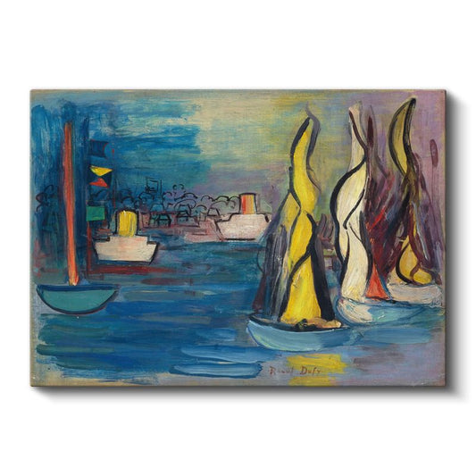Raoul Dufy - Yelkenliler Limanı Kanvas Tablo