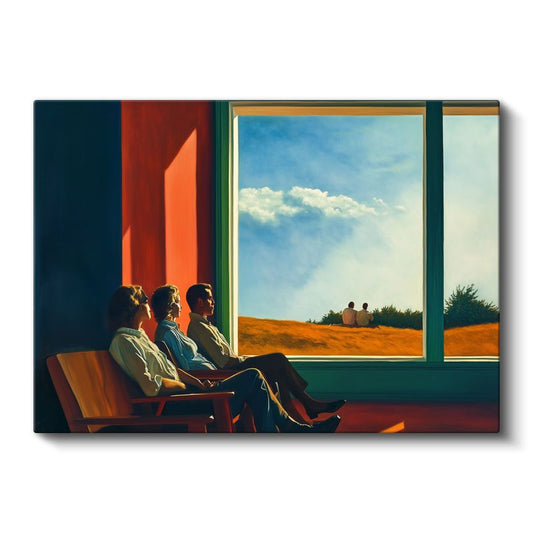 Edward Hopper - Güneşteki İnsanlar Kanvas Tablo