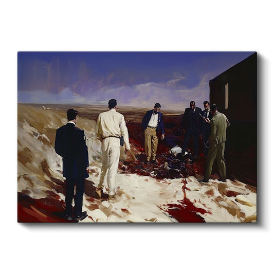 Michael Borremans - Çöl İncelemesi Kanvas Tablo