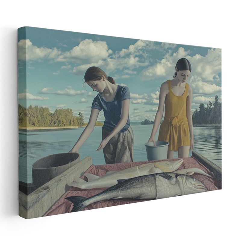 Alex Colville - Balık Teknesi Kanvas Tablo