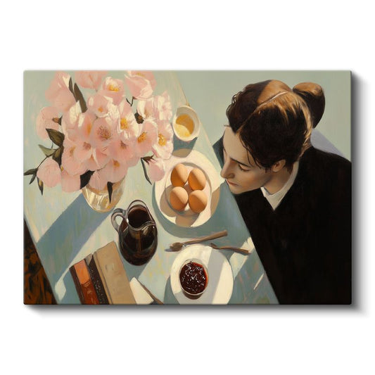 Francesca Strino - Kahvaltı Masası Kanvas Tablo