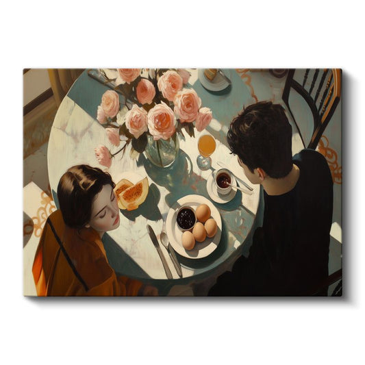 Francesca Strino - Sabah Kahvaltısı Kanvas Tablo