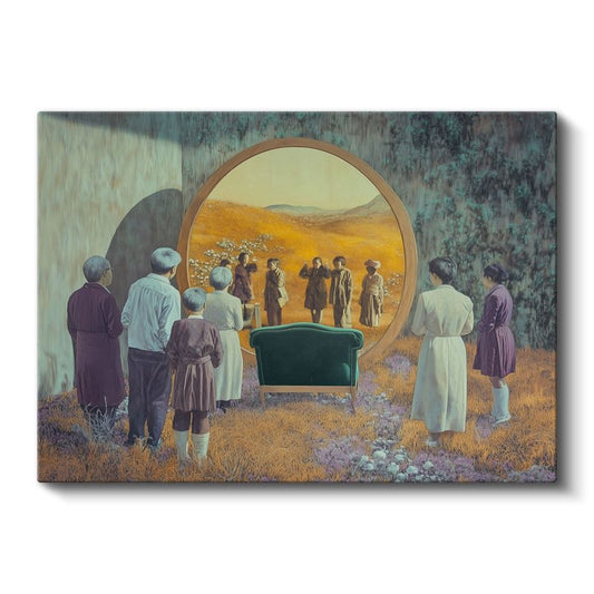 René Magritte - Belleğin Penceresi Kanvas Tablo