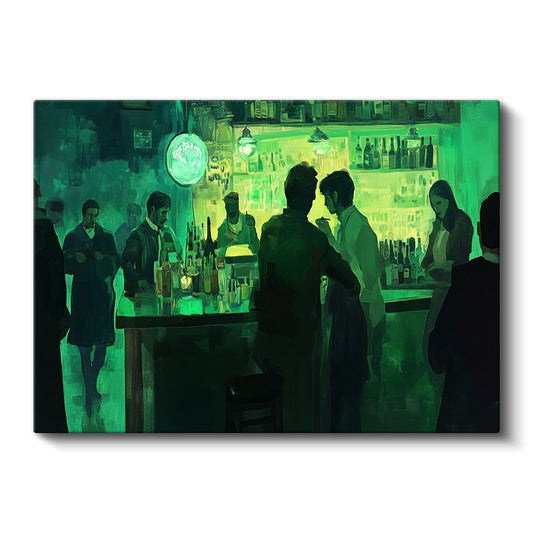 Edward Hopper - Yeşil Bar Kanvas Tablo