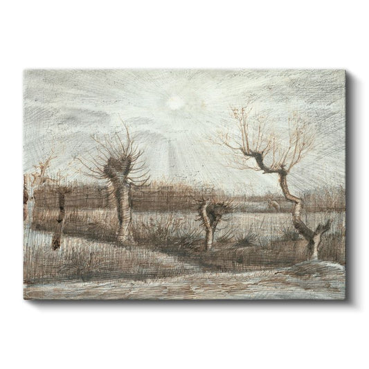 Vincent van Gogh - Kış Manzarası Kanvas Tablo