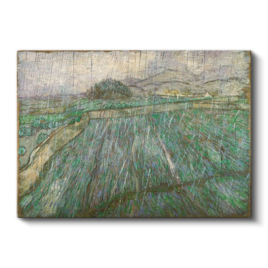 Vincent van Gogh - Yağmurlu Manzara Kanvas Tablo