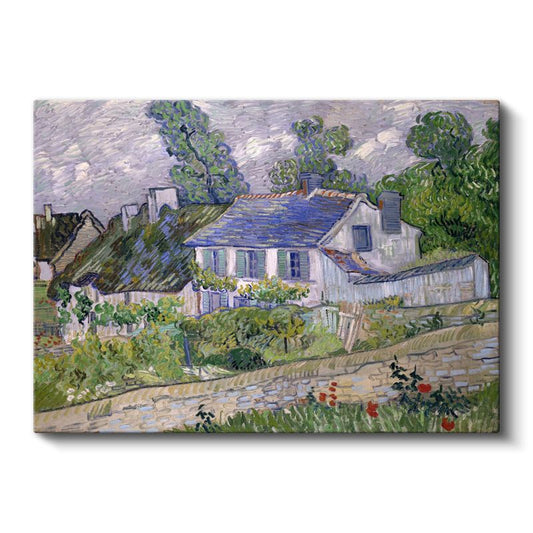 Vincent van Gogh - Auvers'de Köy Evi Kanvas Tablo