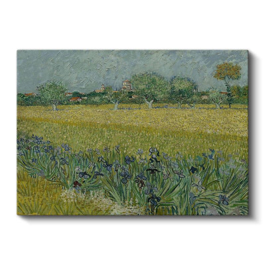Vincent van Gogh - Süsenli Buğday Tarlası Kanvas Tablo