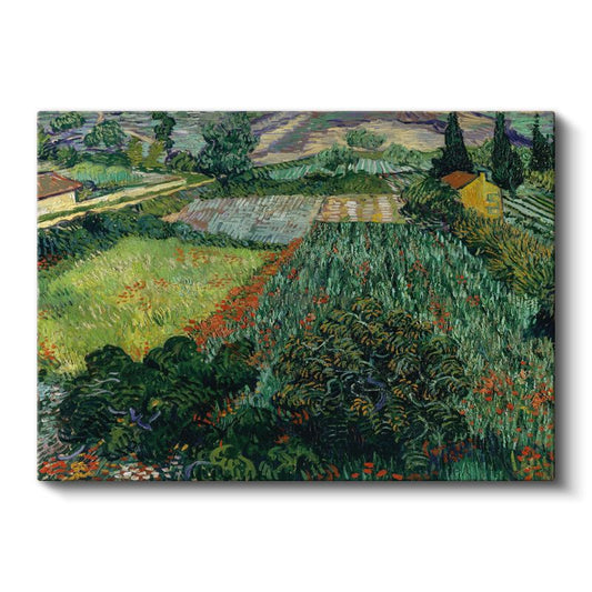 Vincent van Gogh - Haşhaşlı Tarla Manzarası Kanvas Tablo