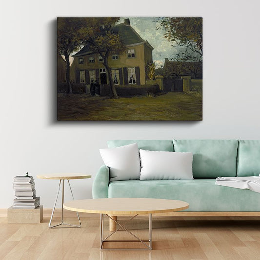 Vincent van Gogh - Nuenen'deki Papaz Evi Kanvas Tablo
